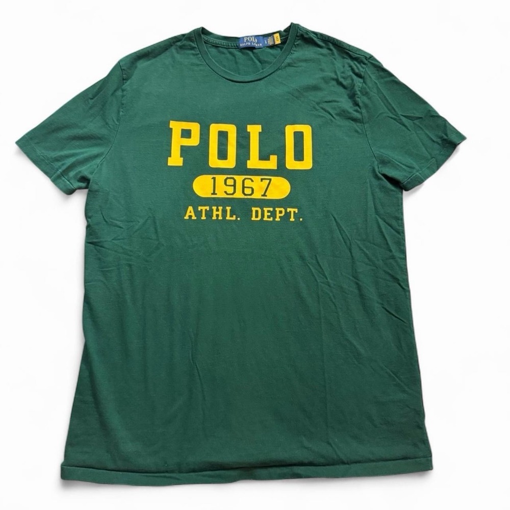 Polo Ralph Lauren Athletic Department T-Shirt Size Large Kanye Casual Streetwear